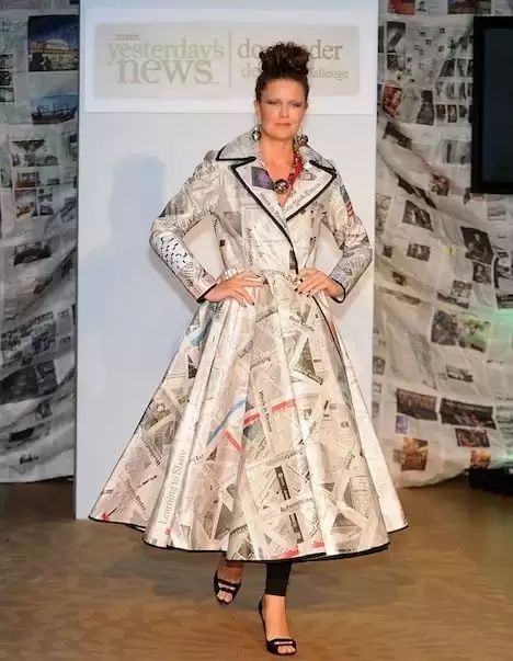 Dresses Made from Newspapers Dresses Made from Newspapers