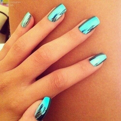 Fancy mirror nail designs