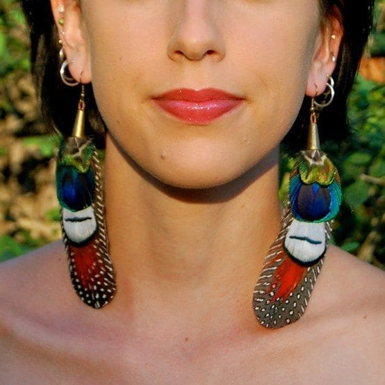 Feather Earrings Fashion