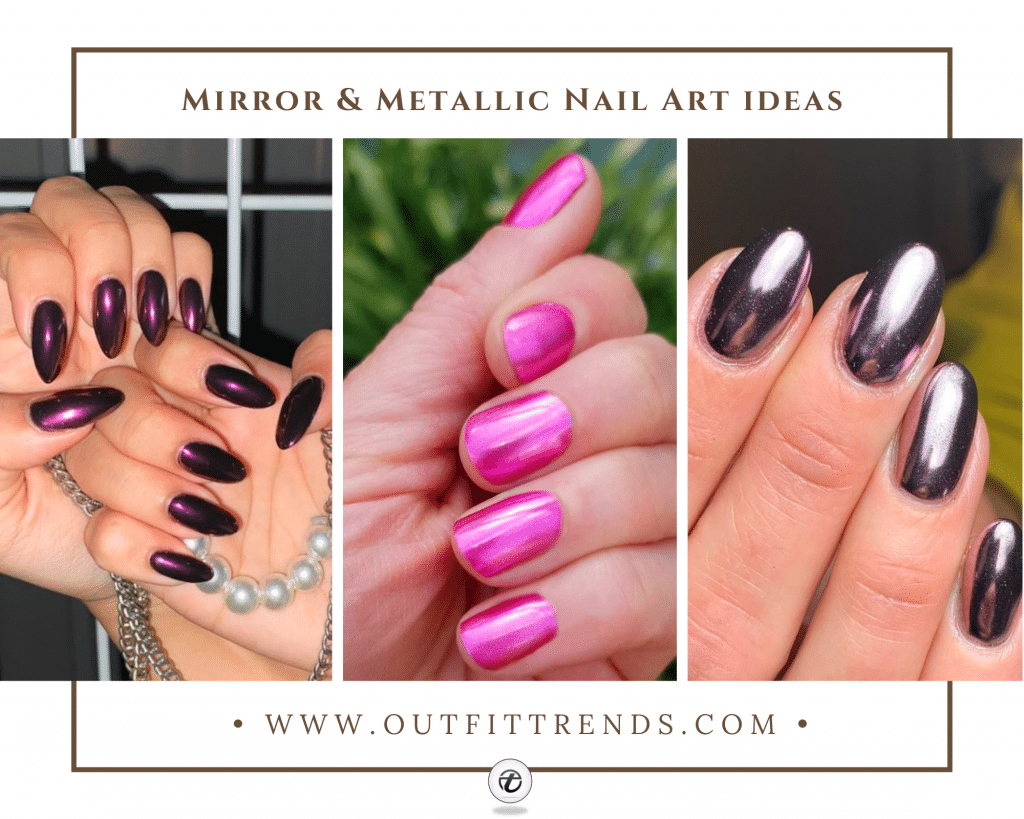 Metallic nail art ideas