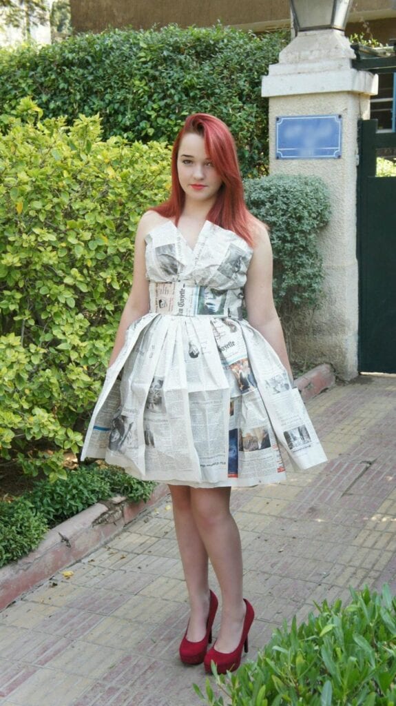 recycled paper dress recycled paper dress