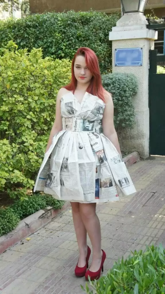 recycled paper dress recycled paper dress