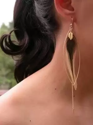 stylish Feather Earrings stylish Feather Earrings