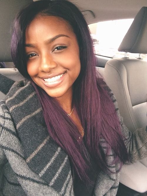 Top 13 Cute Purple Hairstyles For Black Girls This Season