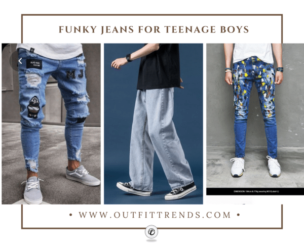 funky jeans for boys