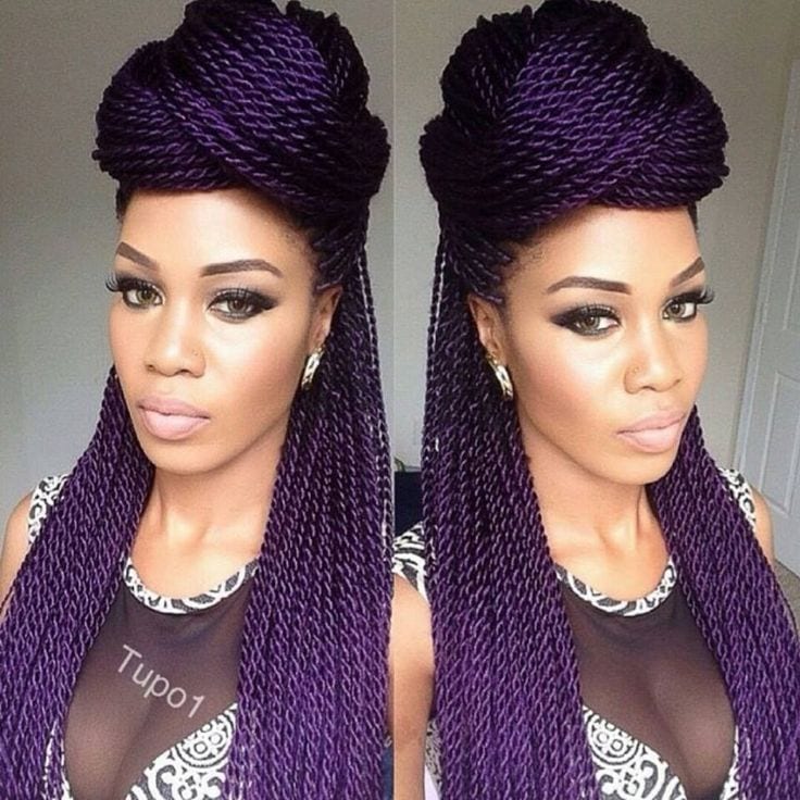 Top 13 Cute Purple Hairstyles For Black Girls This Season Top 13 Cute Purple Hairstyles For Black Girls This Season