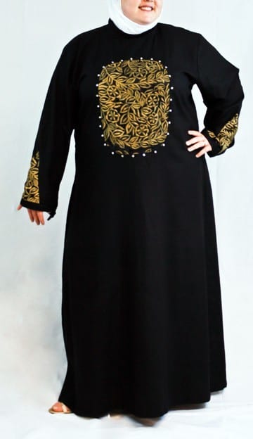 Embroided abayas plus size women