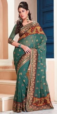 8 Best Saree Styles for Muslims-Stylish Hijab with Saree Ideas