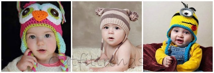 17 Cute Beanie Hats for Babies with Crochet Patterns