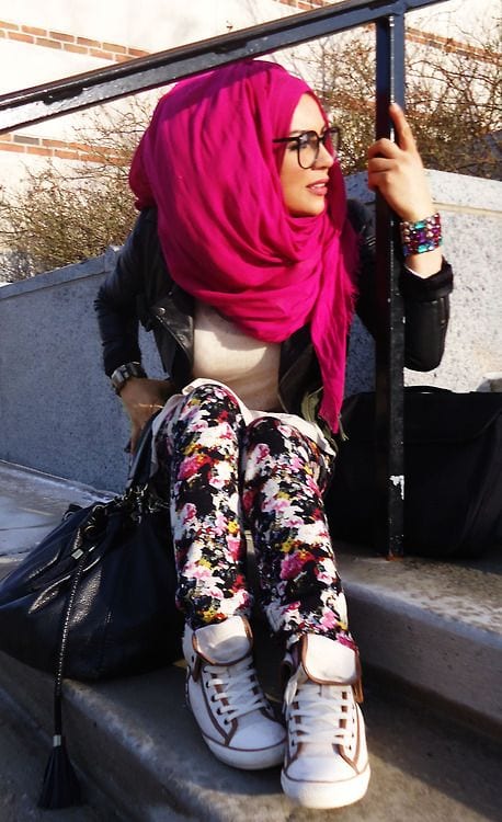 Funky Hijab Style-16 Cool Ideas to Wear Hijab for Funky Look #
