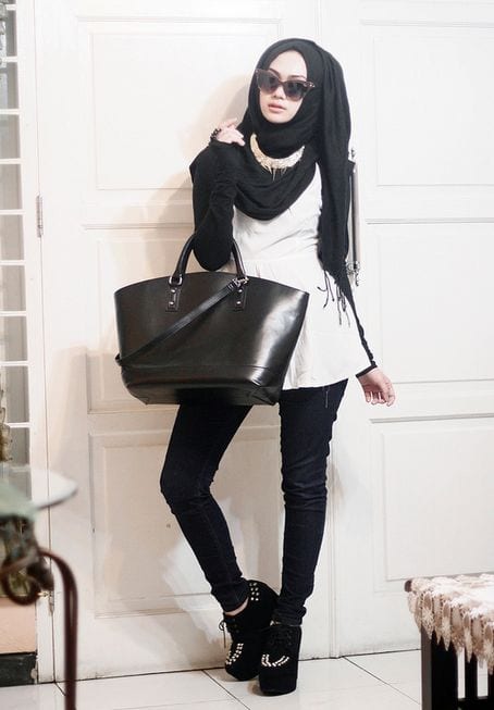 Funky Hijab Style-16 Cool Ideas to Wear Hijab for Funky Look #