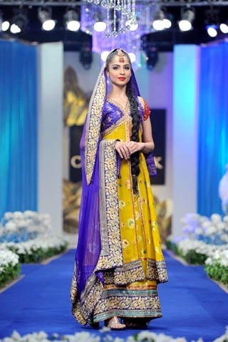 Latest Bridal Couture Mehndi Dresses