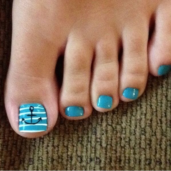 Funky Toe Nail Art-15 Cool Toe Nail Designs For Teenage Girls