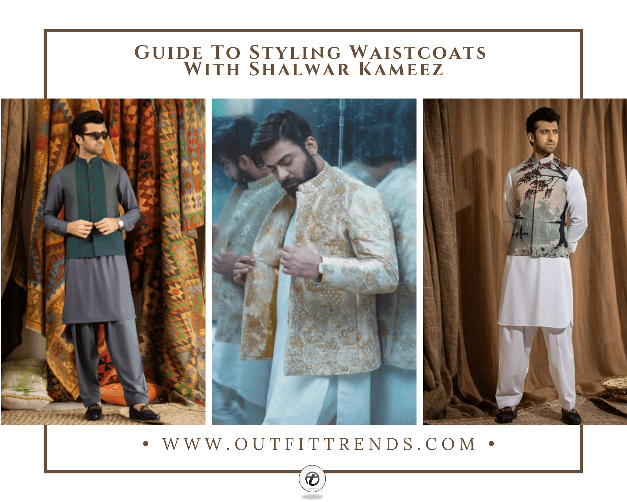 how to wear waistcoat with shalwar kameez men