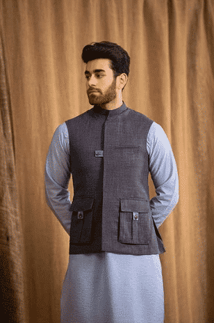 how to wear waistcoat with shalwar kameez men