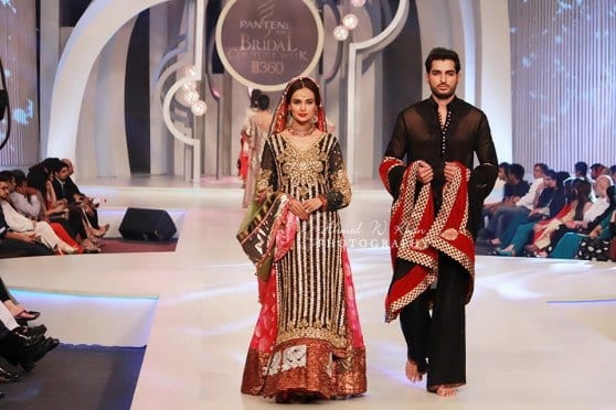 red and black pakistani dresses