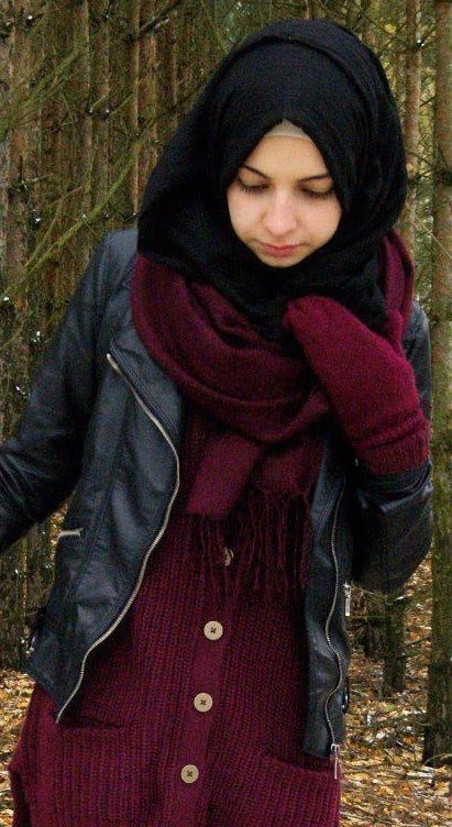 winter hijab fashion