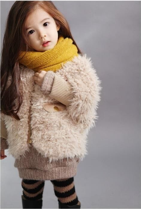 22 Cute Kids Winter Outfits-Beautiful Babies Winter Dressing