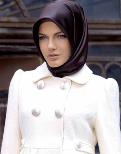 Silk hijab style