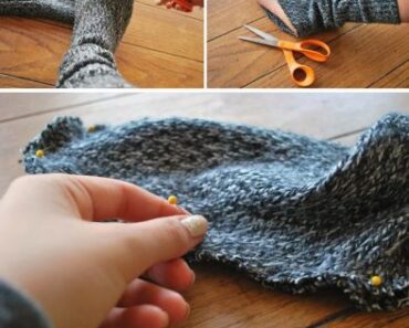Simple DIY Boot Socks Tutorial Using Old Sweater