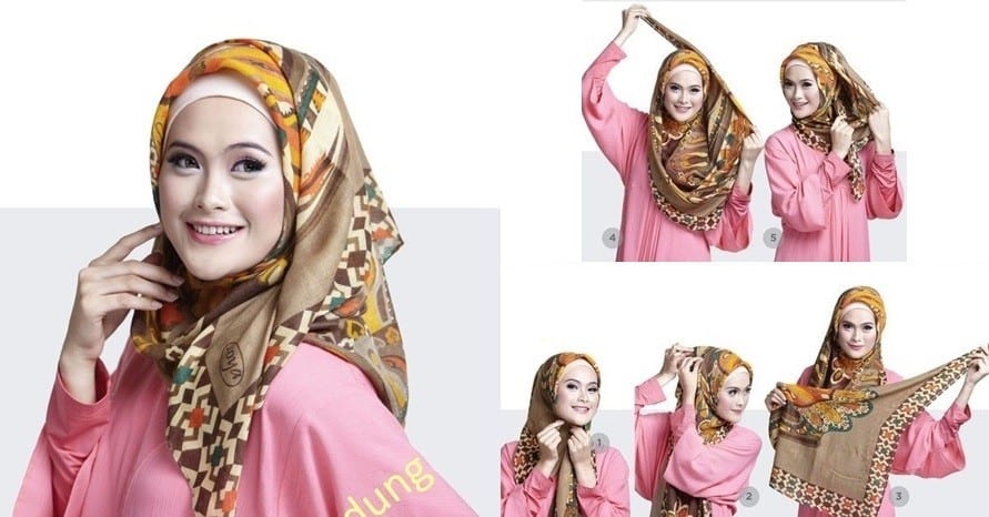 Simple Hijab Styles For Round Faces