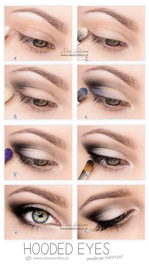 Stylish makeup for green eyes