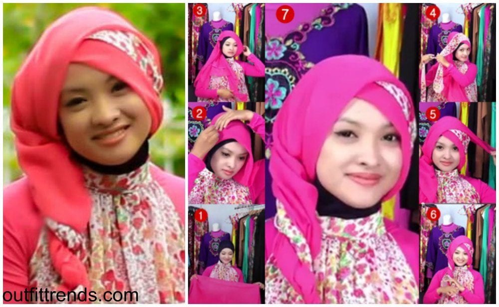 floral paris hijab
