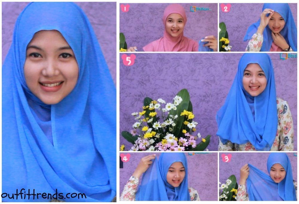 tutorial hijab paris simple casual