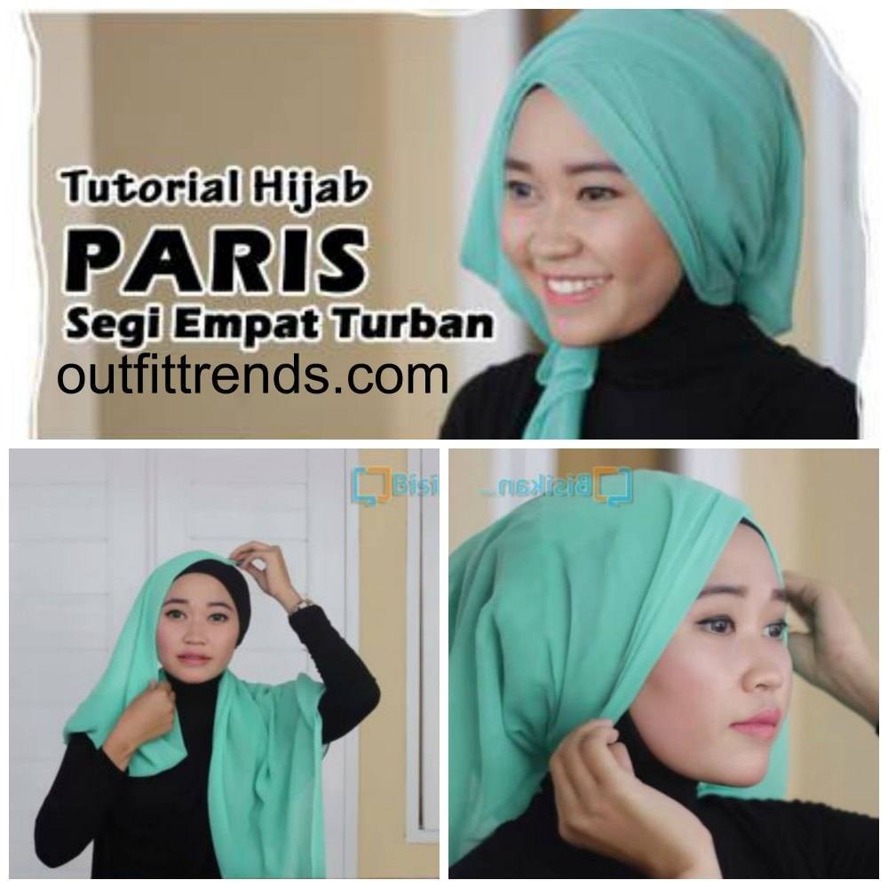 tutorial hijab paris turban