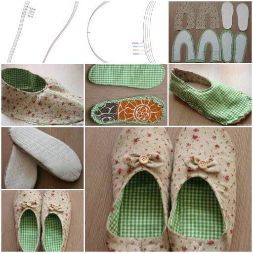 WOMENS HOUSE SLIPPERS DIY TUTORIAL