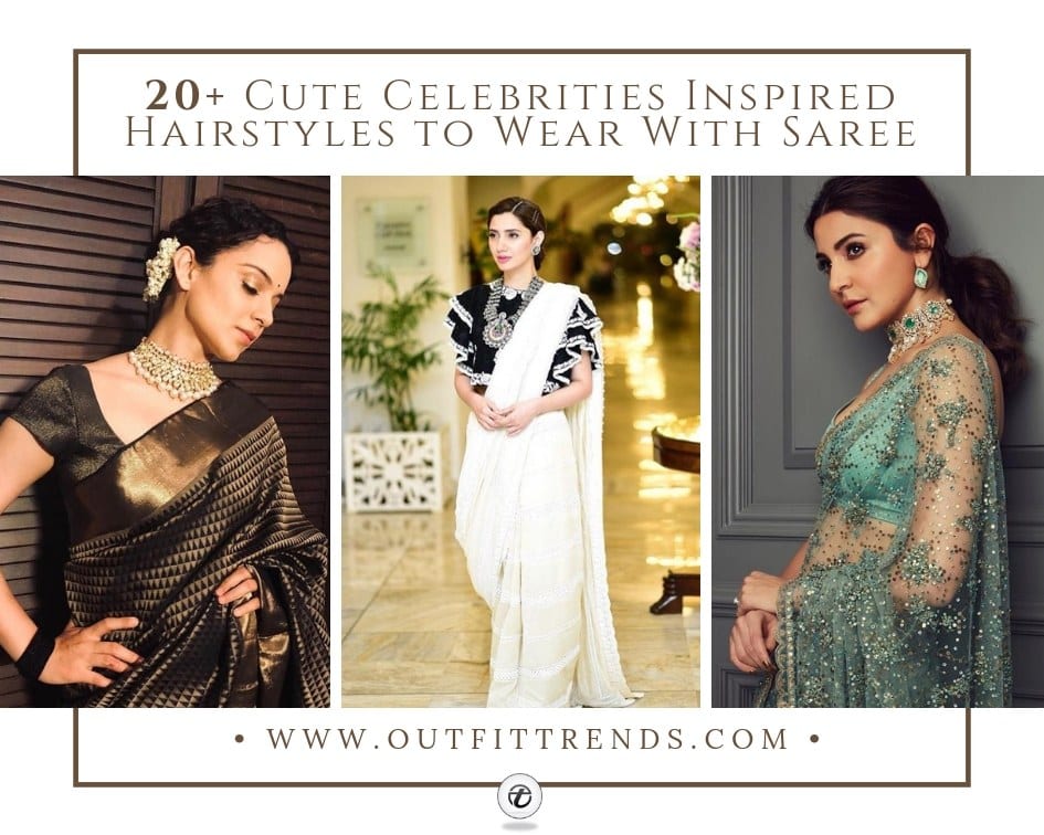 Modern Hairstyles For Traditional Saree Look  Feminain