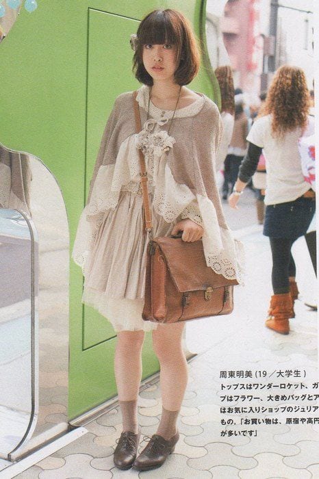 森ガール - Page 3 Mori-girl-college-outfit