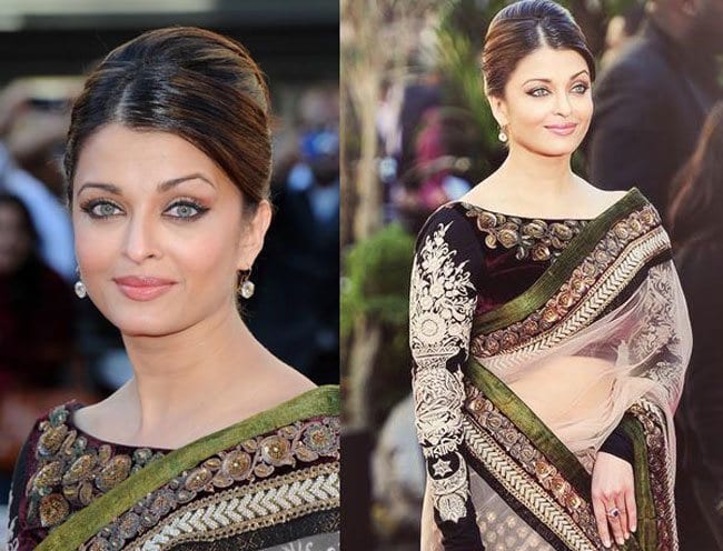 20 Cute Celebrities Inspired Hairstyles To Wear With Saree