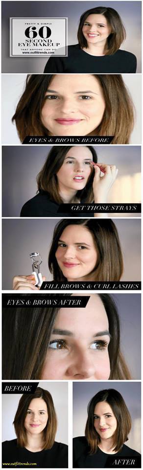 #60 Seconds Quick Eye Makeup Tutorial Anyone Can do Easily