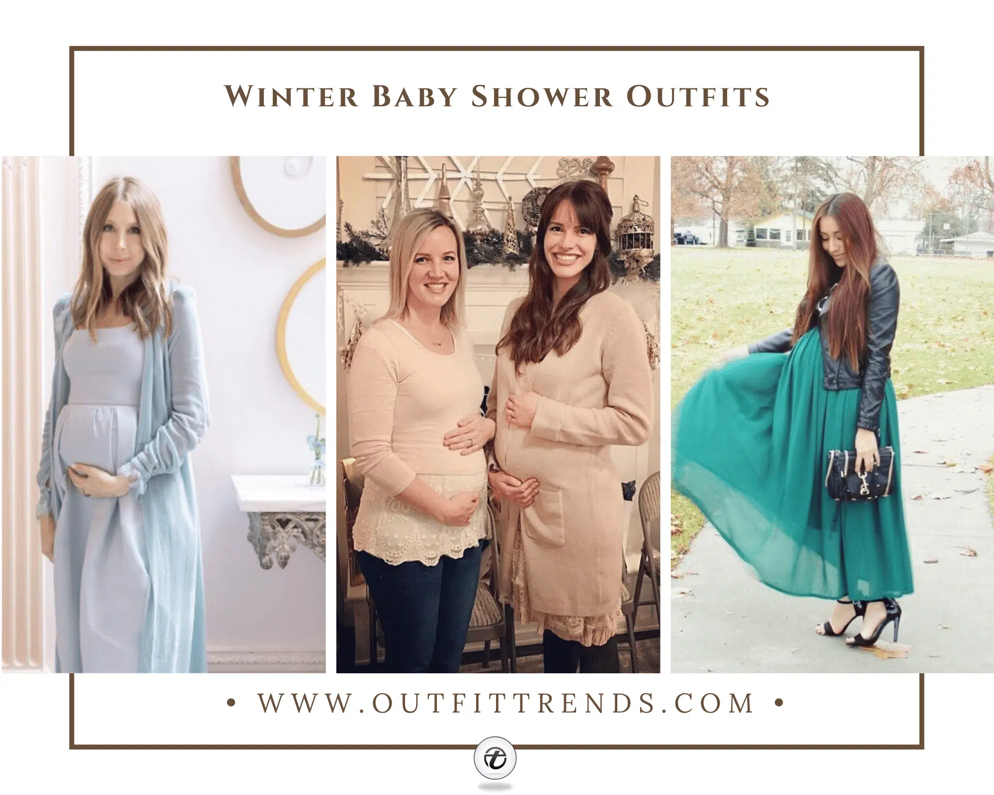 20 Comfortable Winter Baby Shower Outfit Ideas