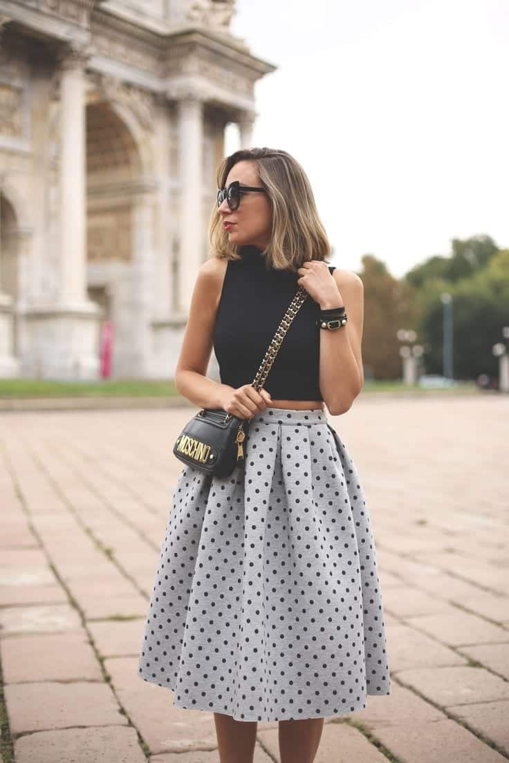 Midi skirts outfits-16 cute Outfits To Wear With Midi Skirts