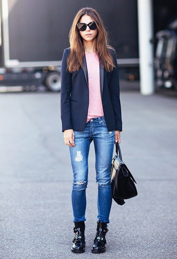 30 Stylish Shoes  to Wear  With Boyfriend Jeans  For Chic Look 