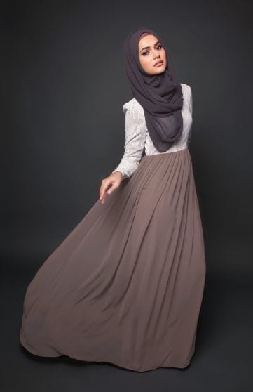 hijab with maxi dress and Skirt (2)