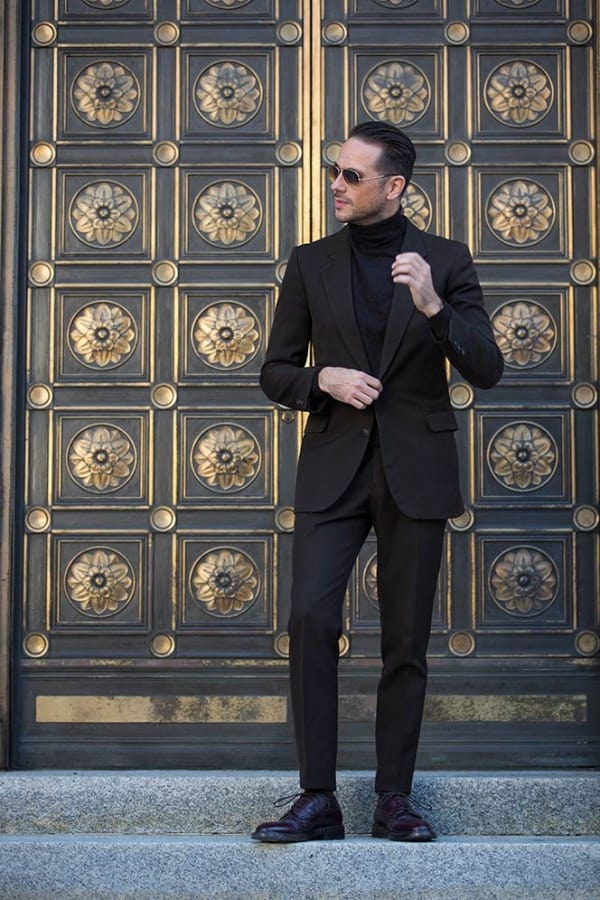 All black corporate clearance attire