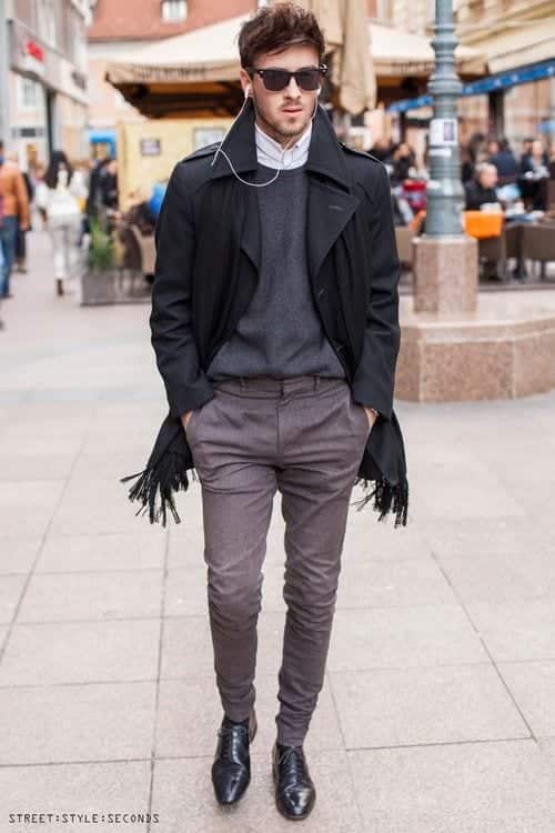 Men's Outfits To Wear with Oxford Shoes-27 New Trends