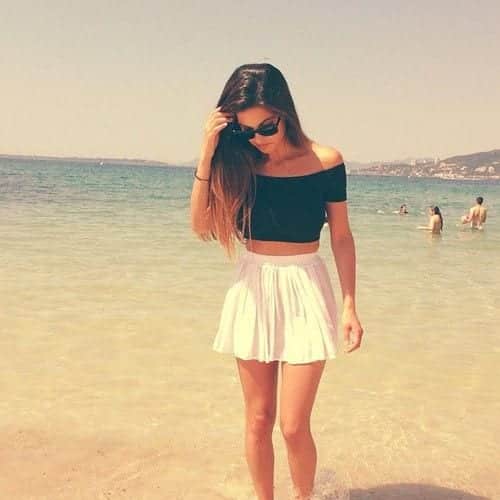 beach wear crop top