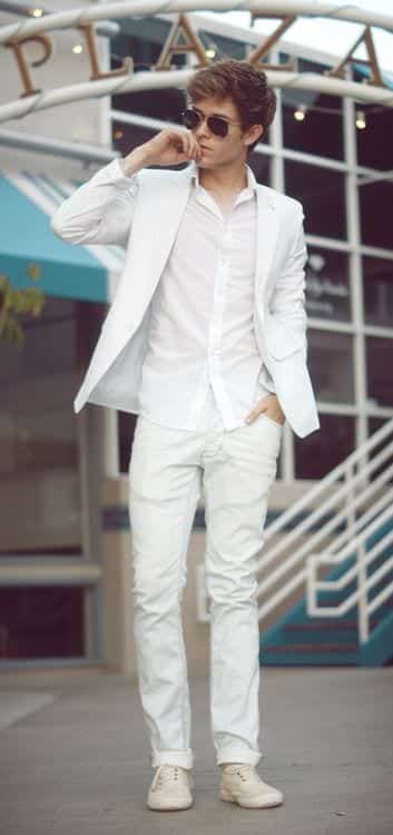 15 Ideal White Party Outfit Ideas for Men for Handsome Look