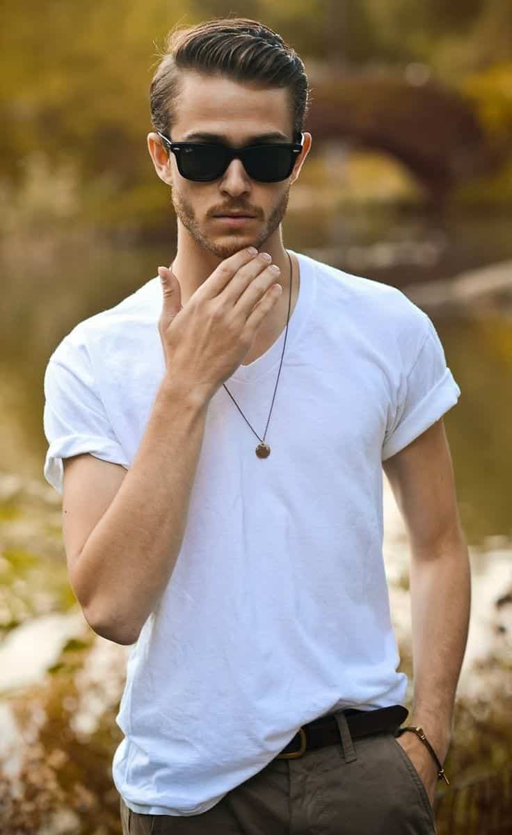 men's white shirt outfits