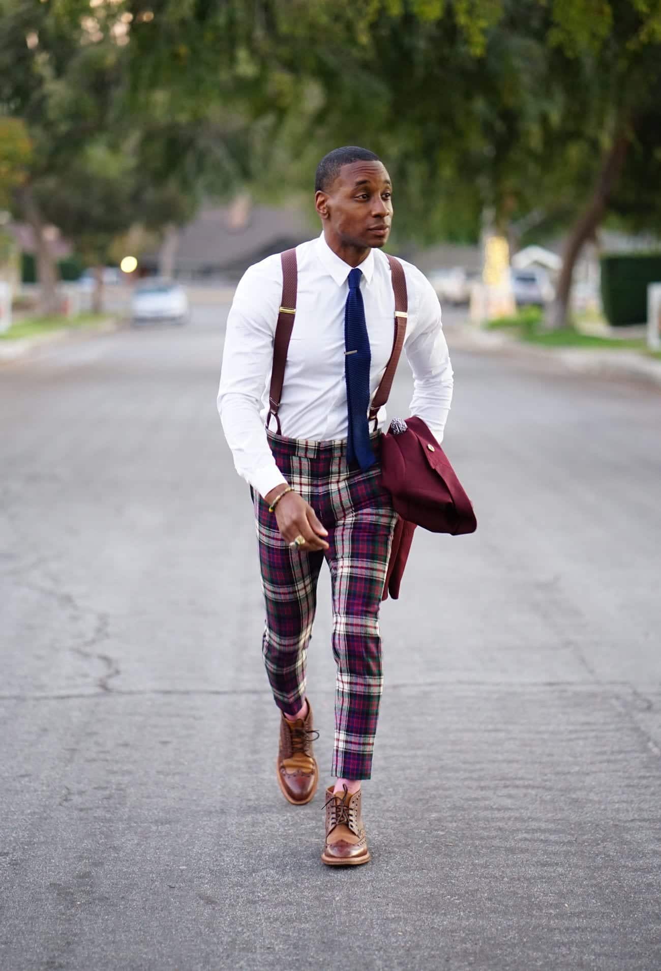 How to wear suspenders for men 10