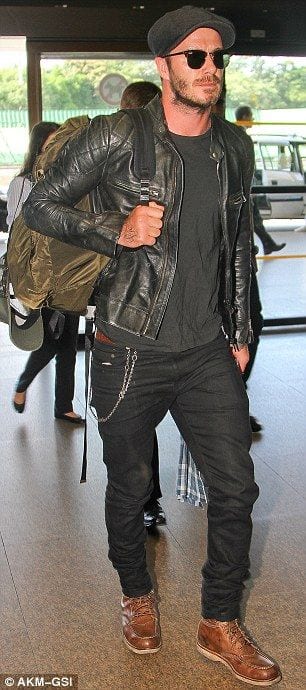 Chanel Tweed Jacket Outfit Ideas : Brown Beckham David Boots Leather ...