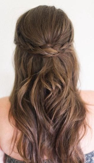 Preppy Cute School Girl Hair Brown