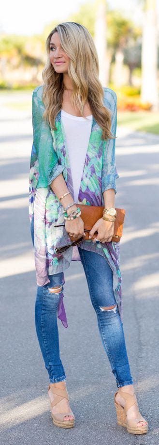 Kimono Outfit Ideas- 20 Ways To Dress Up With Kimono Outfits