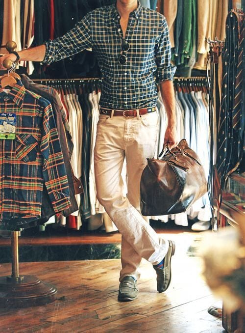 Male Check Shirt Style 1