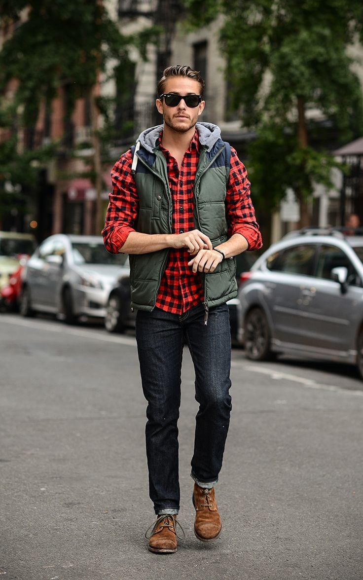 Male Check Shirt Style 3