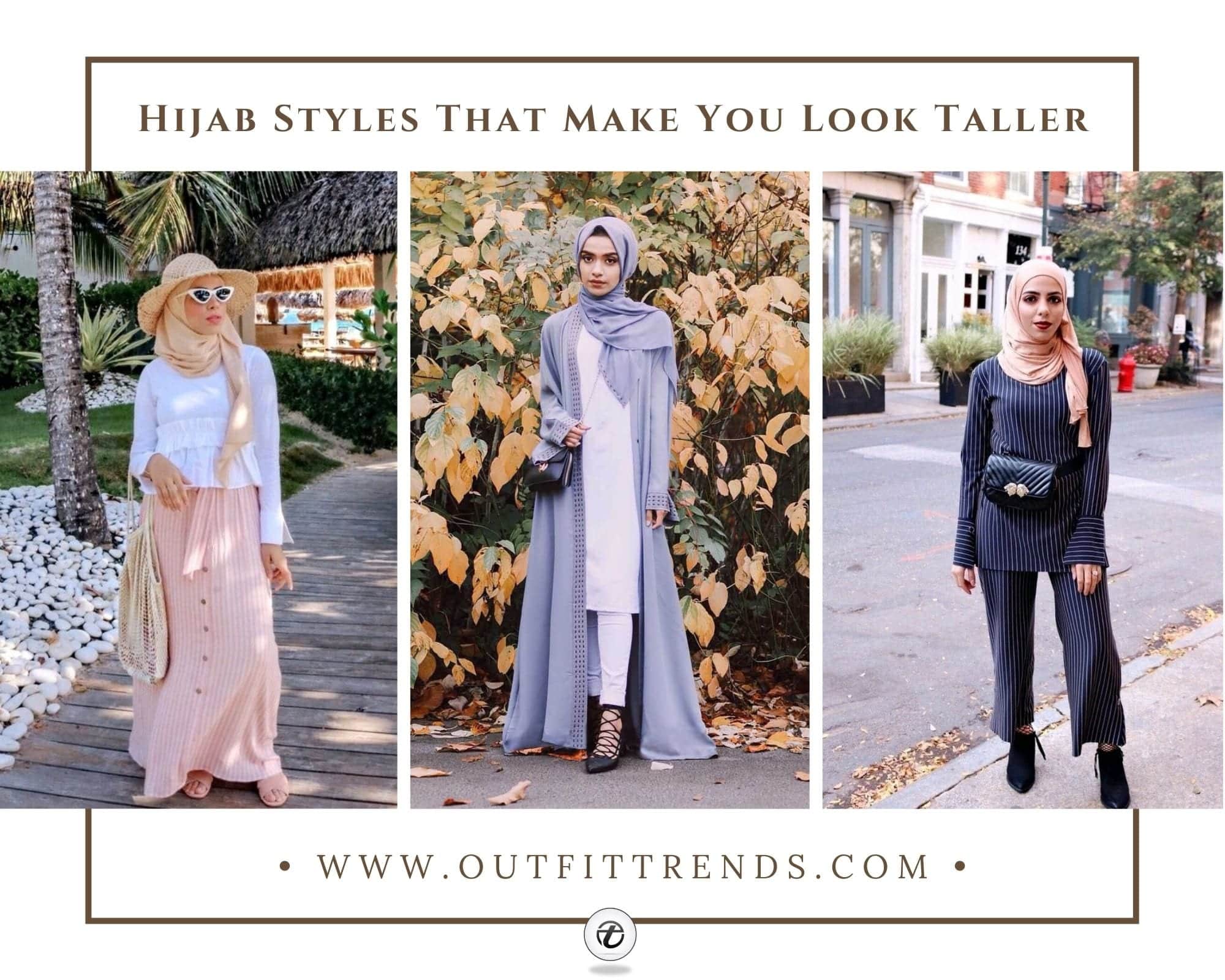 hijab styles for short height